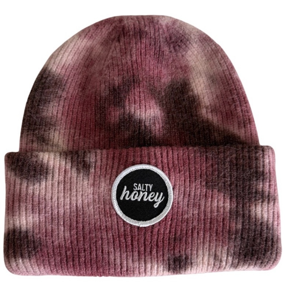 Salty Honey Pink Tie-Dye Beanie